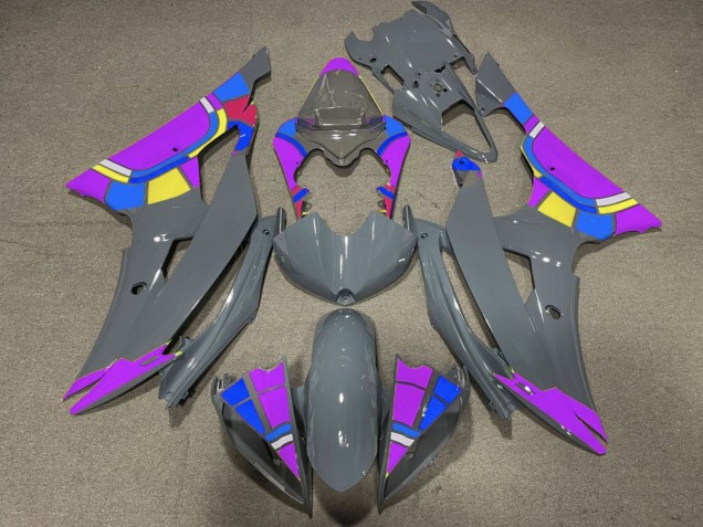 Discount 2008-2016 Nardo Grey Purple Color Wheel Yamaha YZF R6 Motorcycle Fairings Canada