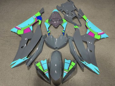 Discount 2008-2016 Nardo Grey Turquoise Blue Color Wheel Yamaha YZF R6 Motorcycle Fairings Canada