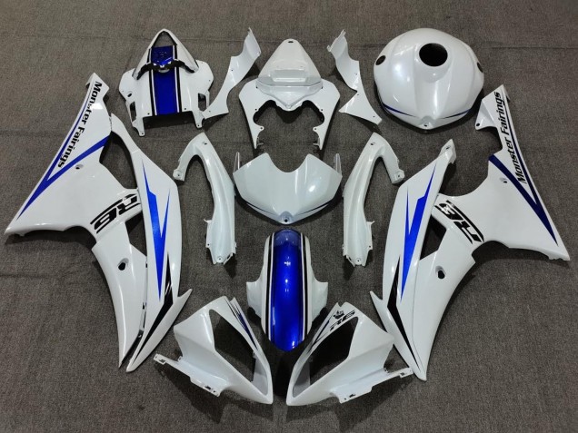 Discount 2008-2016 White Blue Yamaha YZF R6 Bike Fairings Canada
