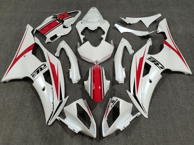 Discount 2008-2016 Pearl White Red Yamaha YZF R6 Bike Fairings Canada