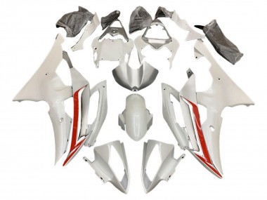 Discount 2008-2016 Pearl White Red Yamaha YZF R6 Motorcycle Fairing Kits Canada
