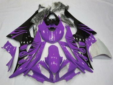 Discount 2008-2016 Purple Glossy Black Flame Yamaha YZF R6 Motorcycle Fairings Canada