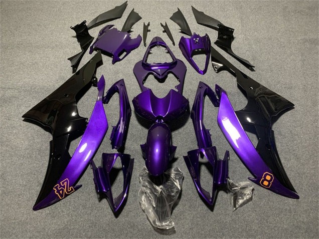 Discount 2008-2016 Purple Glossy Black 24 Yamaha YZF R6 Motorcycle Fairings Canada