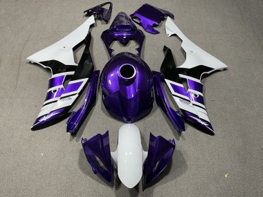 Discount 2008-2016 White Purple Black Stripe Yamaha YZF R6 Motorcycle Fairings Canada