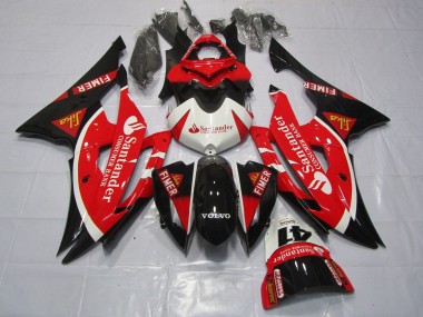 Discount 2008-2016 White Red Black Santander Yamaha YZF R6 Motorcycle Fairings Canada