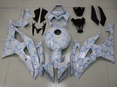 Discount 2008-2016 White Light Blue Lightning Yamaha YZF R6 Motorcycle Fairings Canada