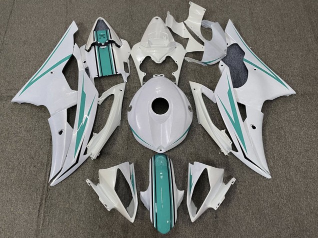 Discount 2008-2016 Pearl White Turquoise Green Yamaha YZF R6 Motorcycle Fairings Canada