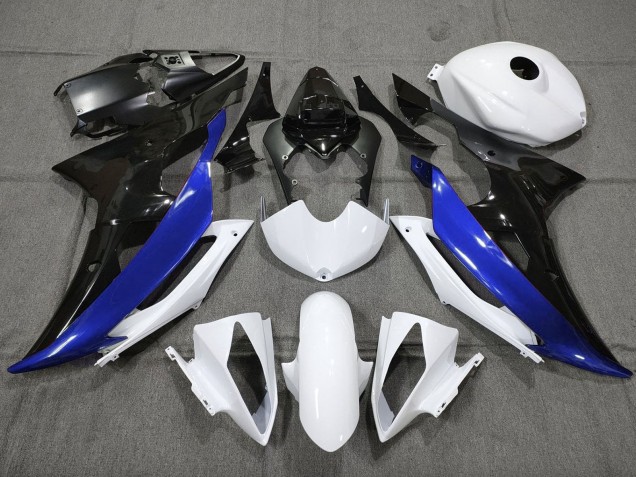 Discount 2008-2016 White Blue Glossy Black Yamaha YZF R6 Motorcycle Fairing Canada