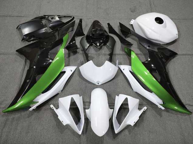 Discount 2008-2016 White Green Glossy Black Yamaha YZF R6 Motorcycle Fairings Canada