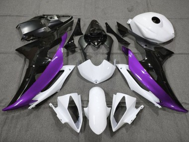Discount 2008-2016 White Purple Glossy Black Yamaha YZF R6 Motorcycle Fairings Canada