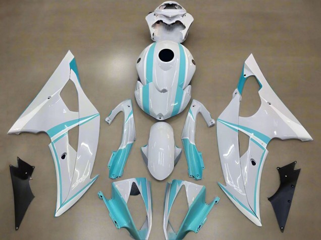Discount 2008-2016 White Light Blue Yamaha YZF R6 Motorcycle Fairings Canada
