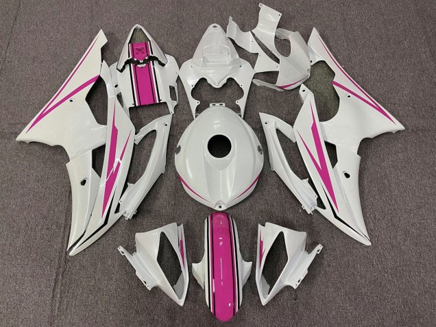 Discount 2008-2016 White Pink Yamaha YZF R6 Motorcycle Fairings Canada