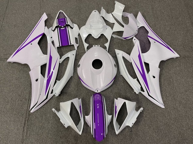 Discount 2008-2016 White Purple Yamaha YZF R6 Motorcycle Fairings Canada