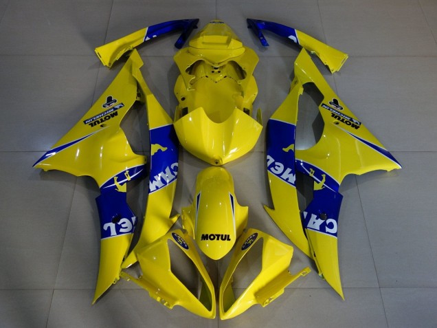 Discount 2008-2016 Yellow Blue Camel Motul Michelin Yamaha YZF R6 Motorcycle Fairings Canada
