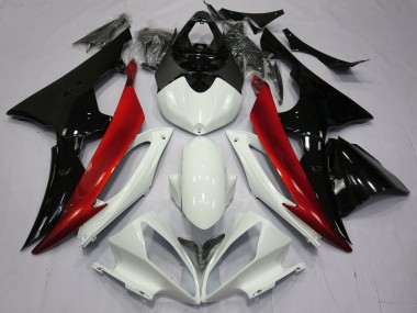 Discount 2008-2016 White Red Glossy Black Yamaha YZF R6 Motorcycle Fairings Canada