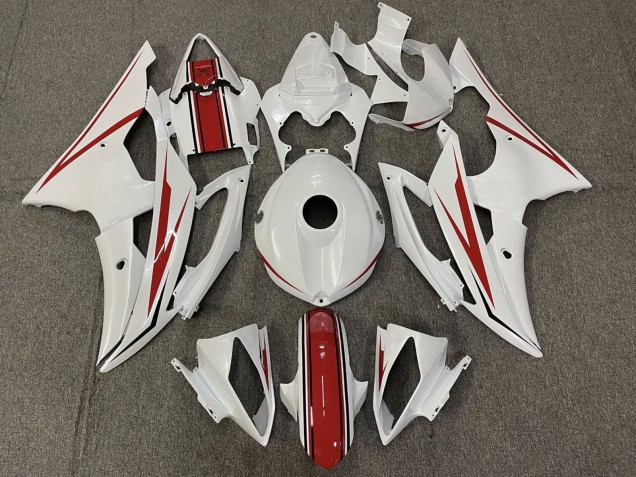 Discount 2008-2016 Pearl White Red Yamaha YZF R6 Motorcycle Fairing Canada