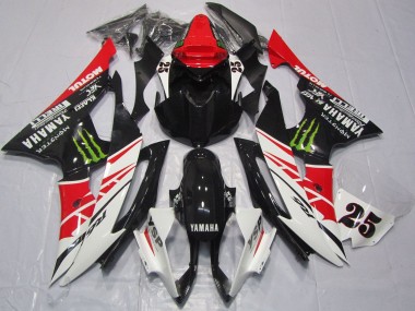 Discount 2008-2016 White Red Glossy Black Green Monster 25 Yamaha YZF R6 Motorcycle Fairings Canada