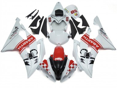 Discount 2008-2016 White Red Black Motul Michelin Abarth 89 Yamaha YZF R6 Motorcycle Fairings Canada