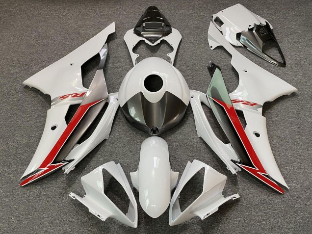 Discount 2008-2016 Pearl White Red Yamaha YZF R6 Motorcycle Fairings Canada