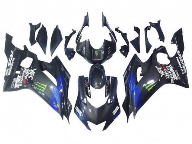 Discount 2017-2023 Blue Black Faux Carbon Fiber Green Monster Yamaha YZF R6 Motorcycle Fairings Canada