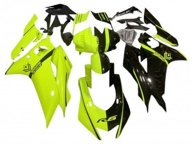 Discount 2017-2023 Neon Yellow Gloss Black Split Yamaha YZF R6 Motorcycle Fairings Canada