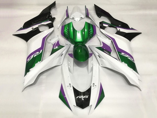 Discount 2017-2023 White Green Purple Black Yamaha YZF R6 Motorcycle Fairings Canada