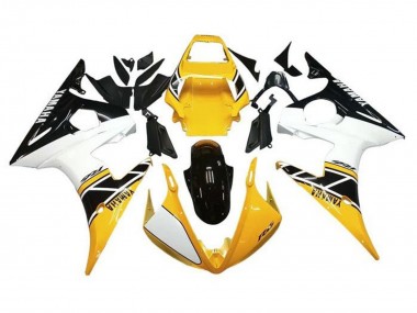 Discount 2005 White Yellow Black Yamaha YZF R6 Motorcycle Fairings Canada