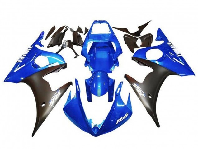 Discount 2003-2004 Blue Matte Black White Decals Yamaha YZF R6 Motorcycle Fairings Canada