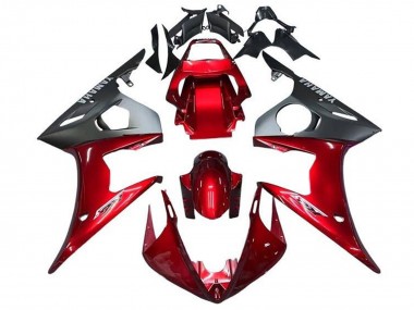 Discount 2003-2004 Red Matte Black Yamaha YZF R6 Motorcycle Fairings Canada