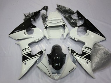 Discount 2003-2004 White Glossy Black Yamaha YZF R6 Motorcycle Fairings Canada