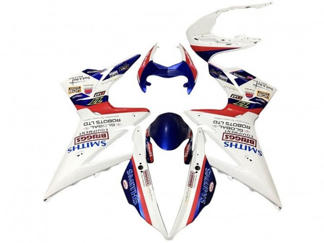 Discount 2013-2016 White Red Blue Smiths Triumph Daytona 675 Triple Motorcycle Fairings Canada
