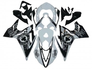 Discount 2013-2016 White Glossy Black Cafe London Triumph Daytona 675 Triple Motorcycle Fairings Canada