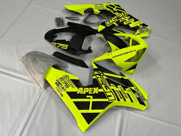 Discount 2006-2008 Yellow Matte Black Triumph Daytona 675 Triple Motorcycle Fairings Canada