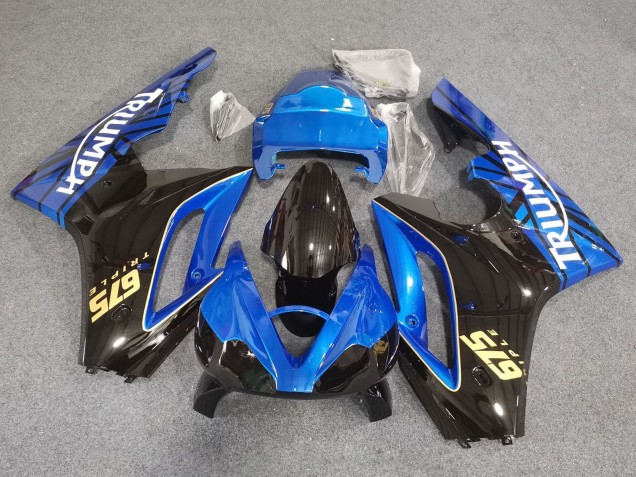Discount 2006-2008 Blue Glossy Black Racing Triumph Daytona 675 Triple Motorcycle Fairings Canada