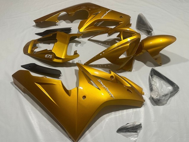 Discount 2006-2008 Metallic Gold Triumph Daytona 675 Triple Motorcycle Fairings Canada