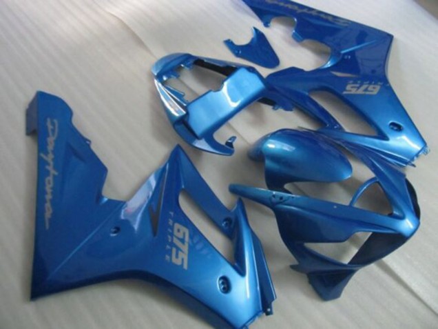 Discount 2006-2008 Blue Silver Decals Triumph Daytona 675 Triple Motorcycle Fairings Canada