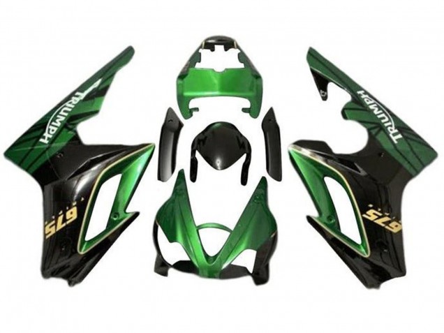 Discount 2009-2012 Green Glossy Black Triumph Daytona 675 Triple Motorcycle Fairings Canada