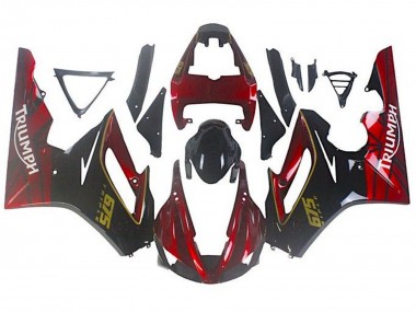 Discount 2009-2012 Red Glossy Black Triumph Daytona 675 Triple Motorcycle Fairings Canada