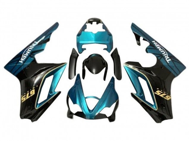 Discount 2009-2012 Teal Blue Glossy Black Triumph Daytona 675 Triple Motorcycle Fairing Canada