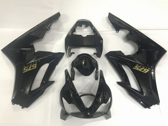 Discount 2009-2012 Glossy Black Gold Decals Triumph Daytona 675 Triple Motorcycle Fairings Canada
