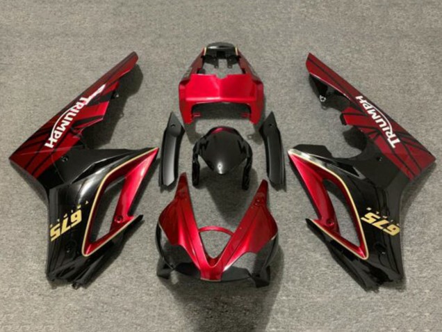 Discount 2009-2012 Red Gold Glossy Black Triumph Daytona 675 Triple Motorcycle Fairings Canada