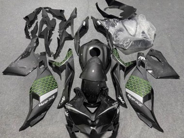 Discount 2019-2025 Faux Carbon Fiber Green Grey Kawasaki ZX4R ZX-4RR Motorcycle Fairings Canada