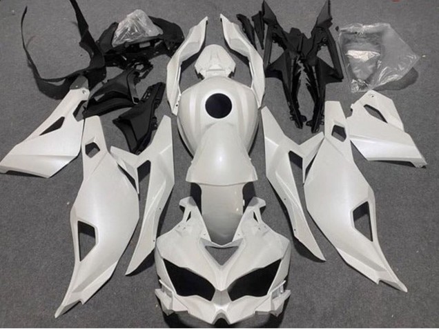 Discount 2019-2025 Pearl White Kawasaki ZX4R ZX-4RR Motorcycle Fairings Canada
