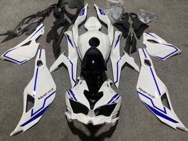 Discount 2019-2025 White Blue Stripe Kawasaki ZX4R ZX-4RR Motorcycle Fairings Canada