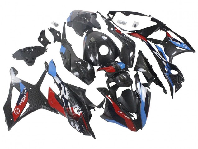 Discount 2023-2024 Blue Red Carbon Fiber BMW S1000RR Motorcycle Fairings Canada