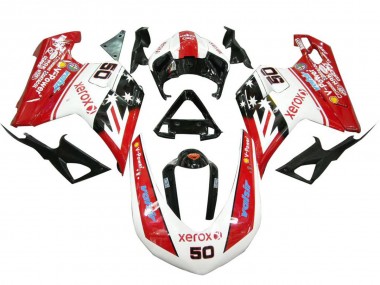 Discount 2007-2014 White Red Glossy Black Valsir Xerox 50 Ducati 848 1098 1198 Motorcycle Fairings Canada