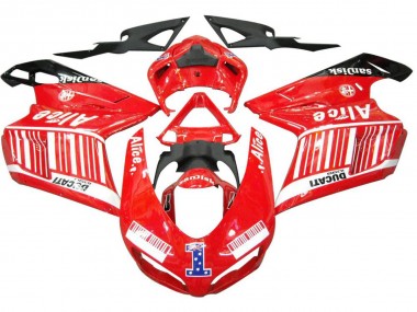 Discount 2007-2014 White Red Glossy Black Alice 1 Ducati 1098 Motorcycle Fairings Canada