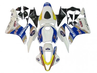 Discount 2007-2008 White Blue Yellow Rothmans Honda CBR600RR Motorcycle Fairings Canada
