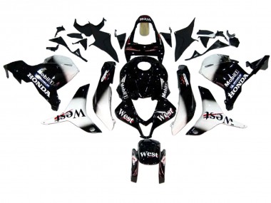 Discount 2009-2012 Glossy Black White West Honda CBR600RR Motorcycle Fairings Canada