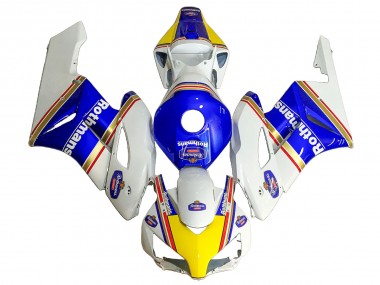 Discount 2004-2005 White Blue Yellow Rothmans Honda CBR1000RR Motorcycle Fairings Canada